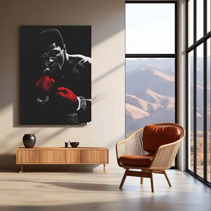 Muhammad Ali Metal Frame | The Greatest Boxing Wall Art | Iconic Sports Metal Poster 01 - TURTLEWINGS