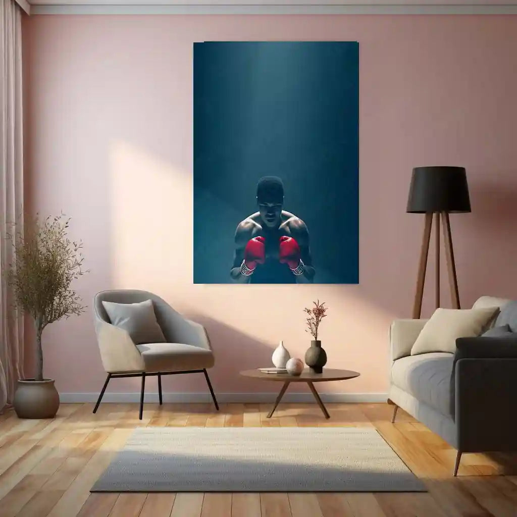 Muhammad Ali Metal Frame | The Greatest Boxing Wall Art | Iconic Sports Metal Poster 02 - TURTLEWINGS