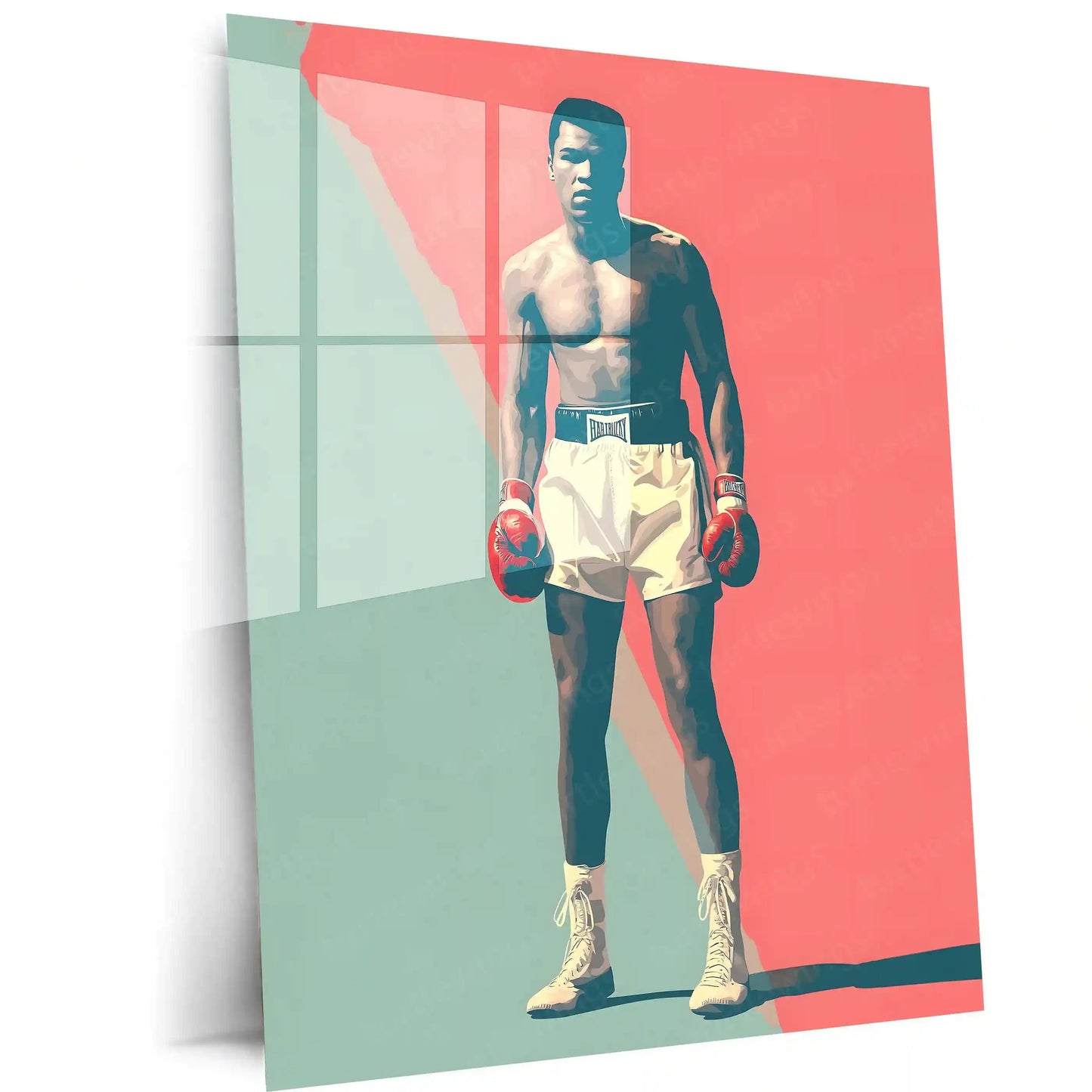 Muhammad Ali Metal Frame | The Greatest Boxing Wall Art | Iconic Sports Metal Poster 03 - TURTLEWINGS
