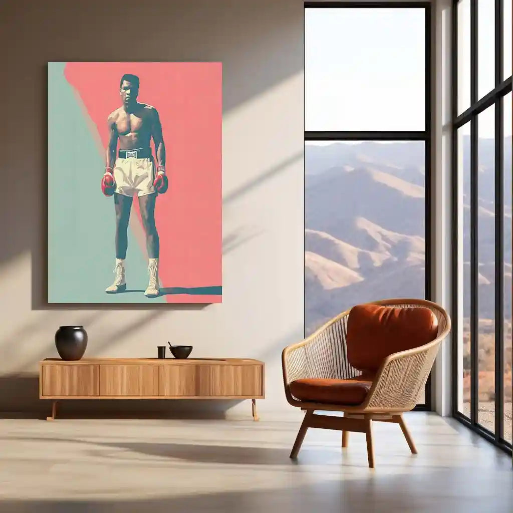 Muhammad Ali Metal Frame | The Greatest Boxing Wall Art | Iconic Sports Metal Poster 03 - TURTLEWINGS