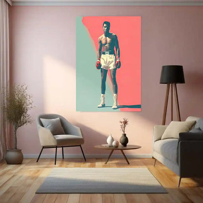 Muhammad Ali Metal Frame | The Greatest Boxing Wall Art | Iconic Sports Metal Poster 03 - TURTLEWINGS