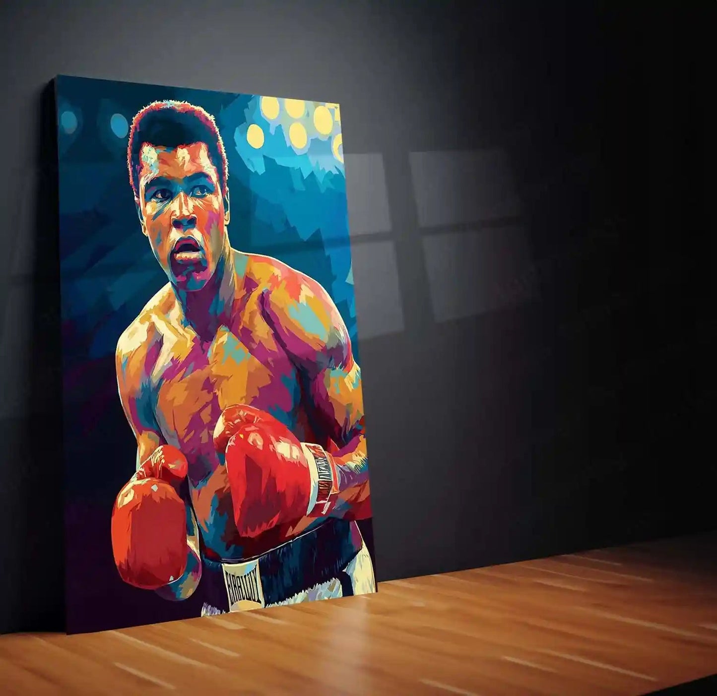 Muhammad Ali Metal Frame | The Greatest Boxing Wall Art | Iconic Sports Metal Poster 05 - TURTLEWINGS