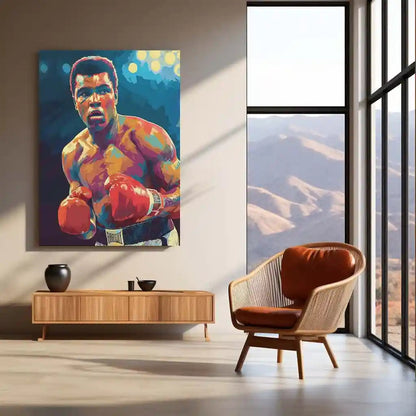 Muhammad Ali Metal Frame | The Greatest Boxing Wall Art | Iconic Sports Metal Poster 05 - TURTLEWINGS