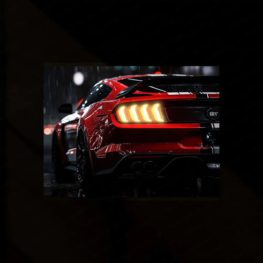 Mustang Shelby GT500 Neon LED Metal Frame â Iconic Muscle Car Wall Art 1 - TURTLEWINGS