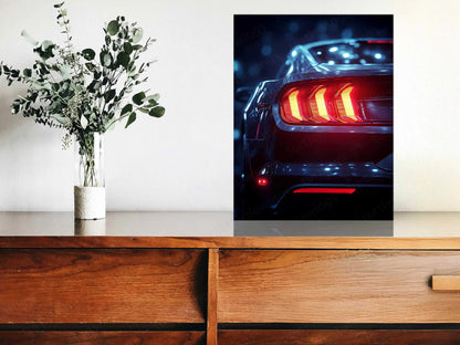 Mustang Shelby GT500 Neon LED Metal Frame â Iconic Muscle Car Wall Art 2 - TURTLEWINGS