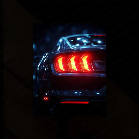 Mustang Shelby GT500 Neon LED Metal Frame â Iconic Muscle Car Wall Art 2 - TURTLEWINGS