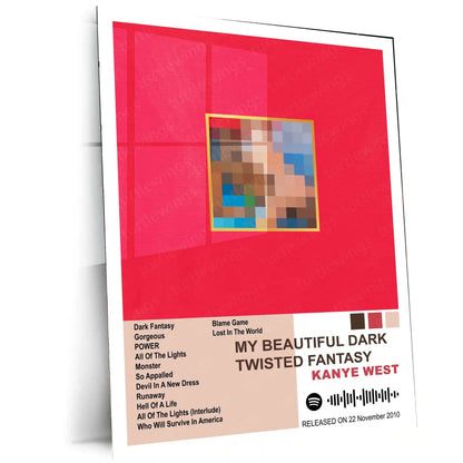 Kanye West Complete Collection | Set of 11 | Set of 8 | Set of 4 | Album Posters Metal Frames Visionary Sound. Cultural Impact. Iconic Album Art Legacy. - TURTLEWINGS