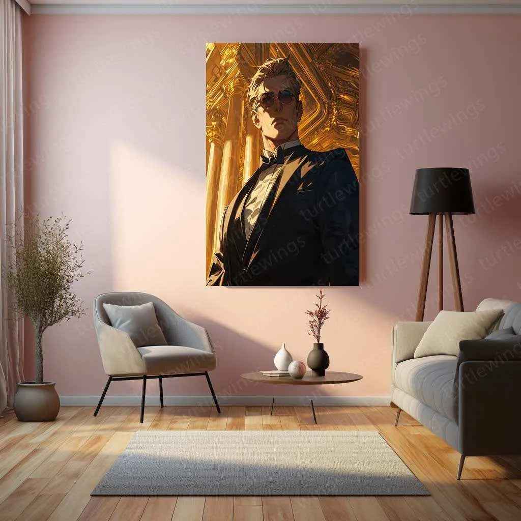 Nanami Kento Metal Poster – Jujutsu Kaisen Anime Wall Art | Stylish Suit Aesthetic Decor - TURTLEWINGS
