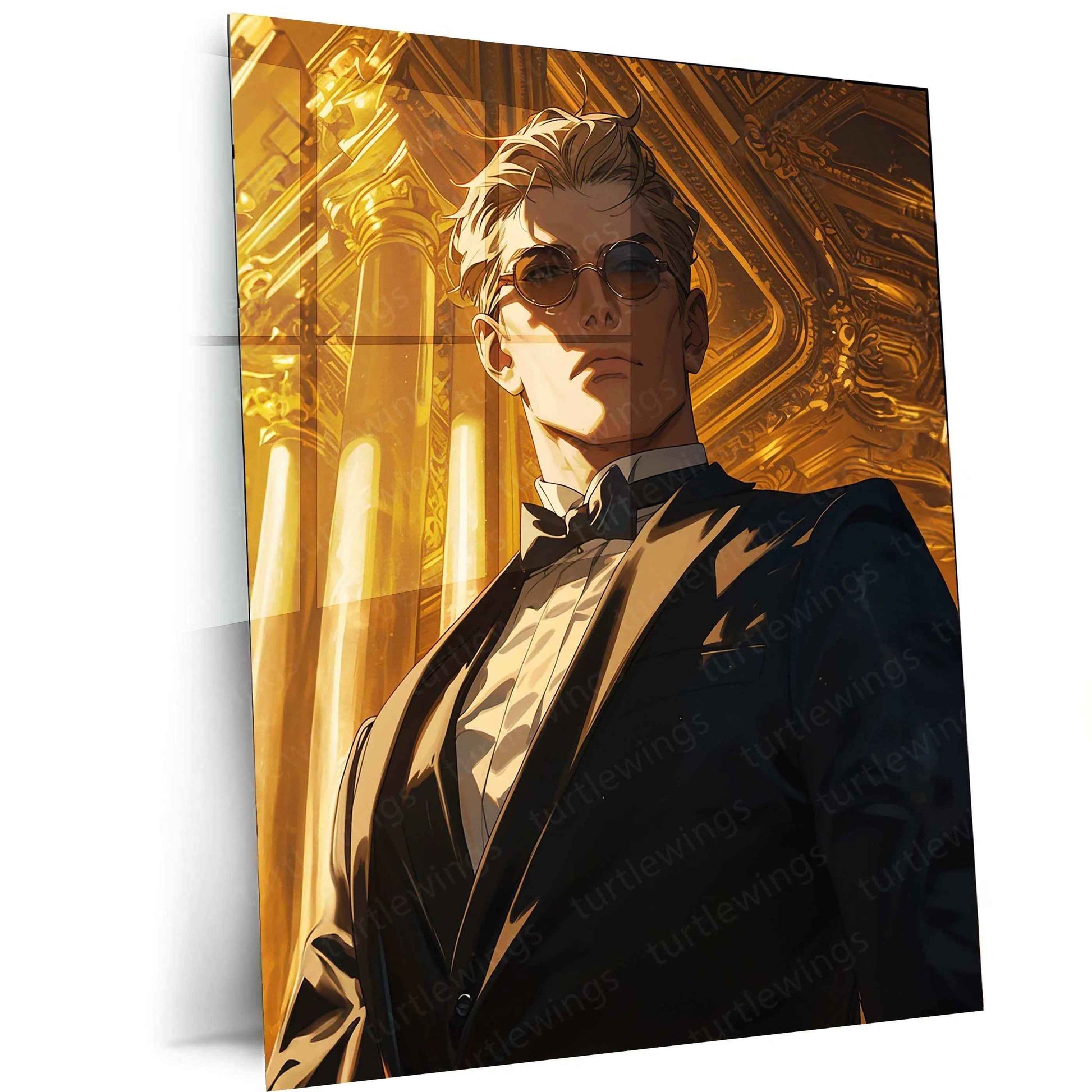 Nanami Kento Metal Poster – Jujutsu Kaisen Anime Wall Art | Stylish Suit Aesthetic Decor - TURTLEWINGS