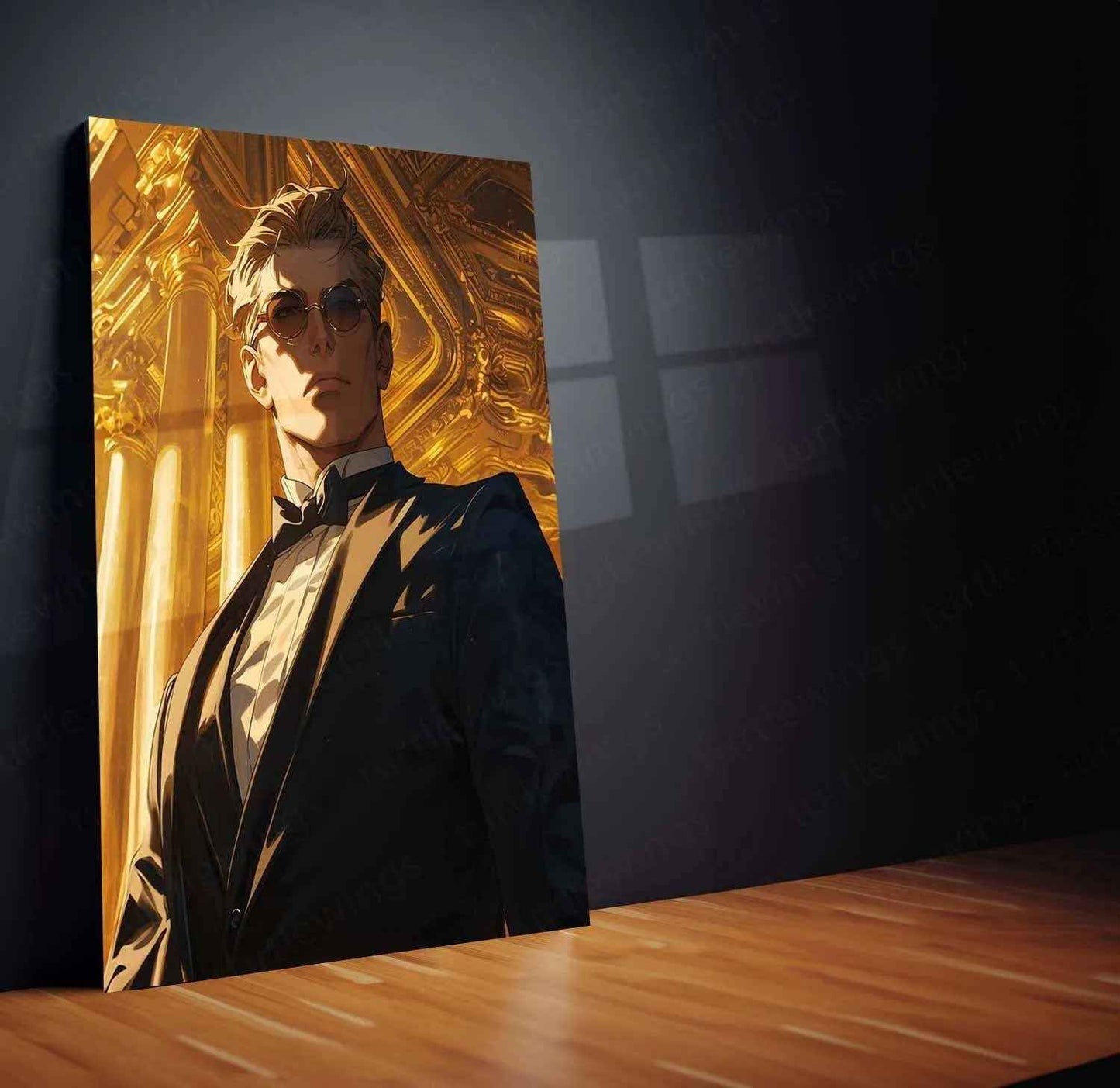 Nanami Kento Metal Poster – Jujutsu Kaisen Anime Wall Art | Stylish Suit Aesthetic Decor - TURTLEWINGS