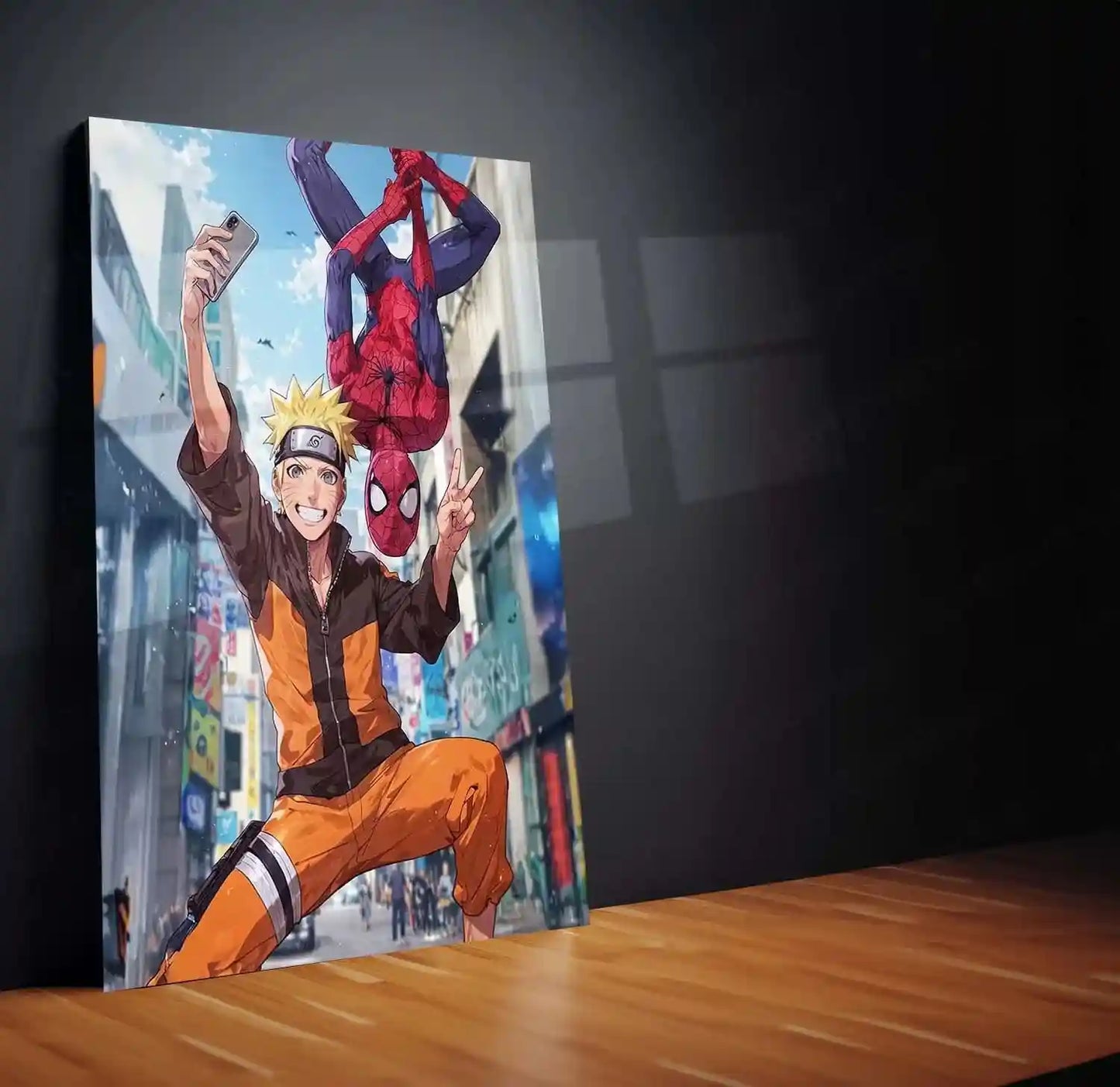 Anime Metal Poster | Naruto & Spider-Man Metal Poster – The Ultimate Hero Crossover - TURTLEWINGS