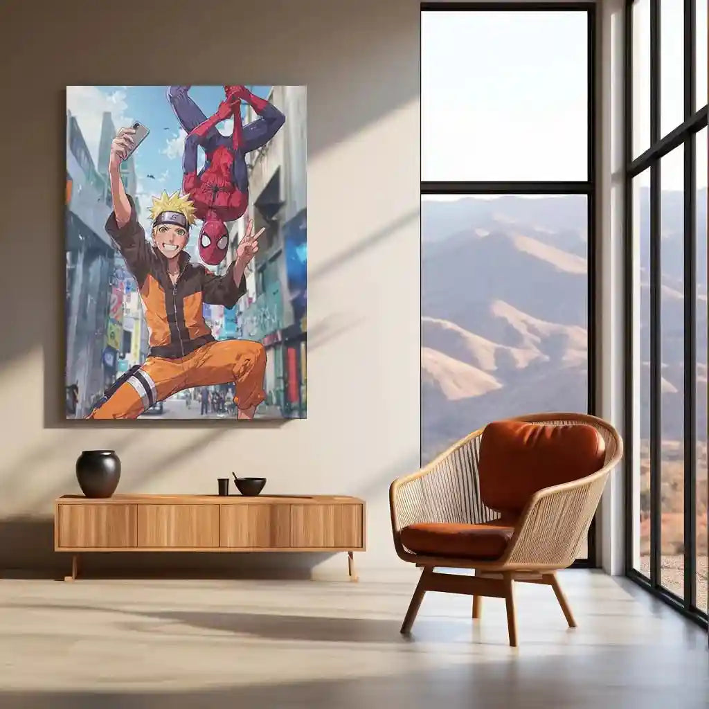 Anime Metal Poster | Naruto & Spider-Man Metal Poster – The Ultimate Hero Crossover - TURTLEWINGS