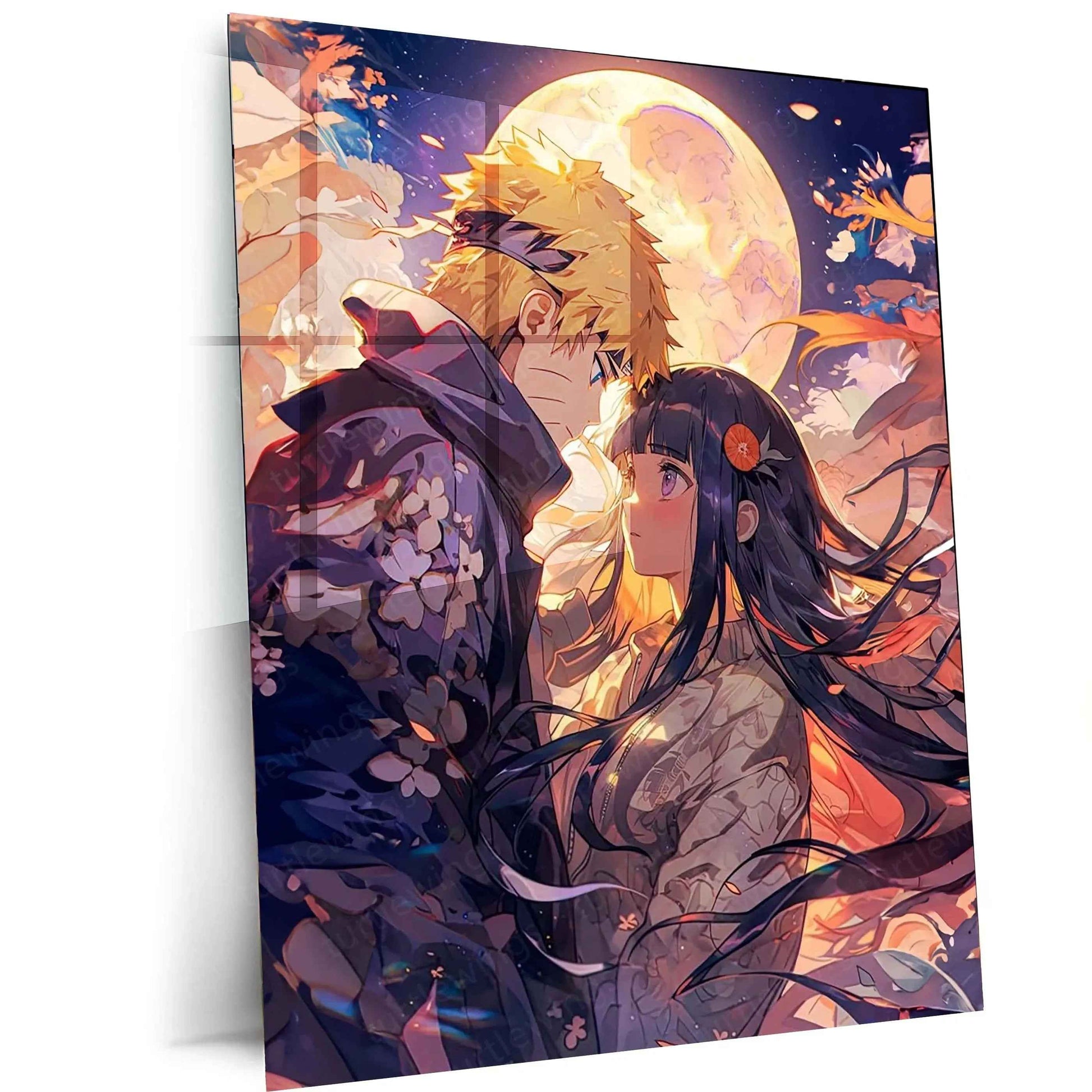 Naruto & Hinata Metal Poster - TURTLEWINGS