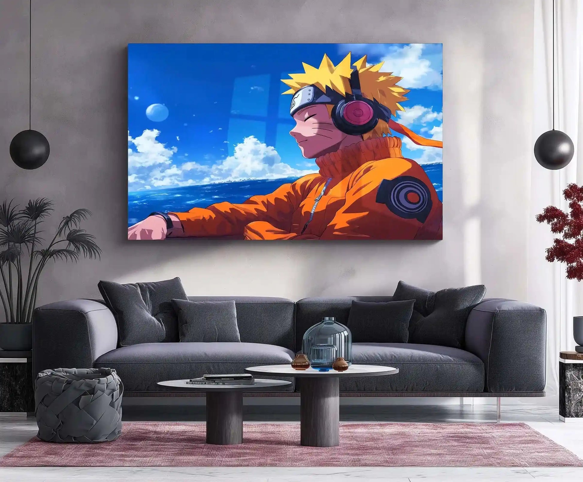Anime Metal Poster | Naruto Chilling Metal Poster – Relaxed Shinobi Vibes - TURTLEWINGS