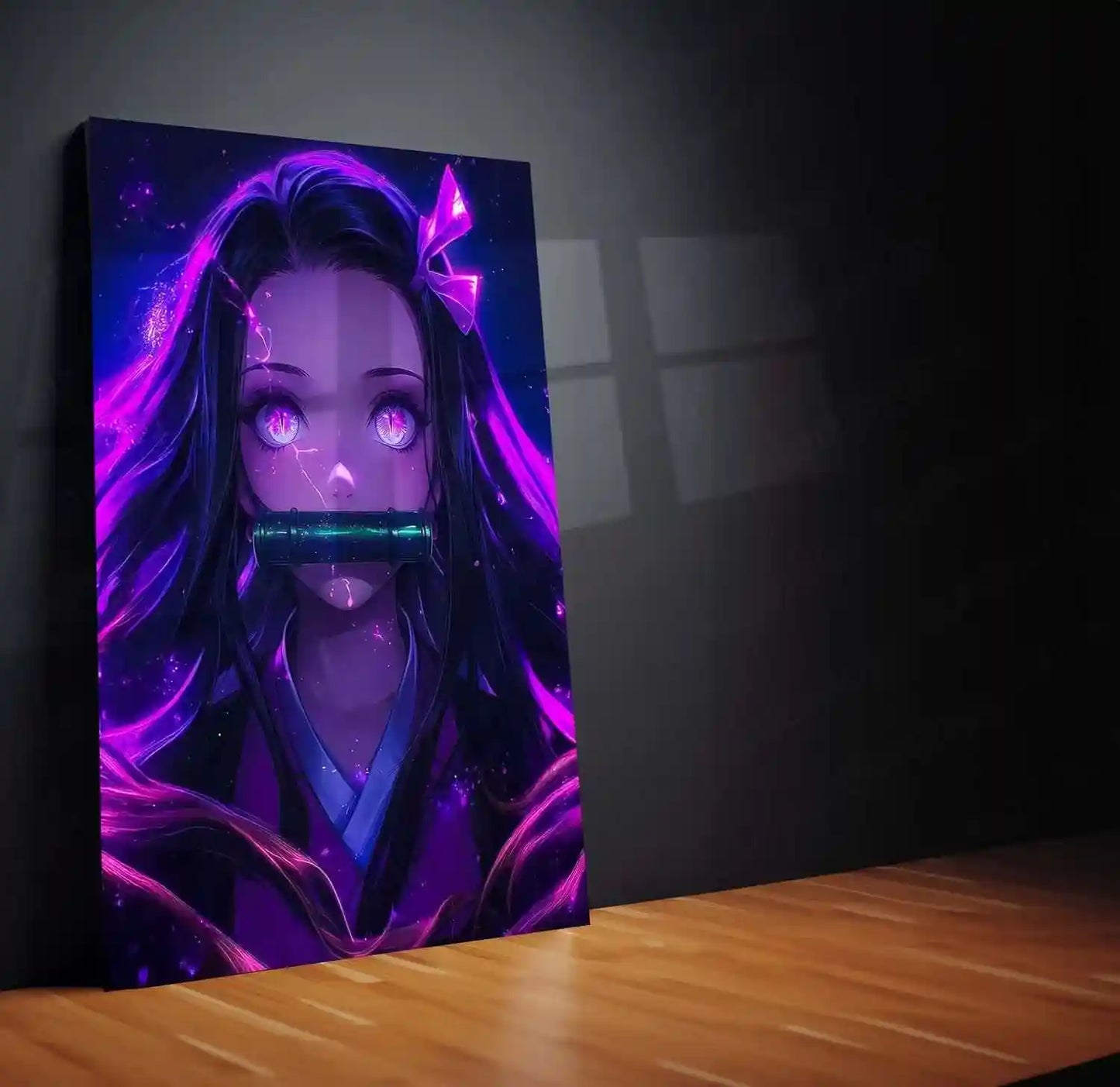 Anime Metal Poster | Nezuko Kamado Demon Slayer Metal Poster – Stunning Anime Art - TURTLEWINGS