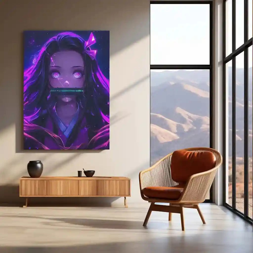 Anime Metal Poster | Nezuko Kamado Demon Slayer Metal Poster – Stunning Anime Art - TURTLEWINGS