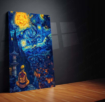Anime Metal Poster | Naruto Uzumaki – The Will of Fire | Believe It! Metal Frame Poster
