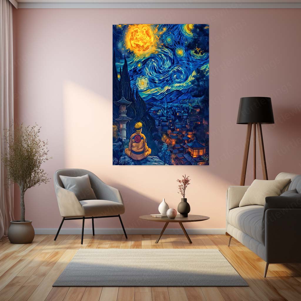 Anime Metal Poster | Naruto Uzumaki – The Will of Fire | Believe It! Metal Frame Poster