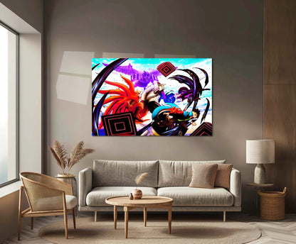 Anime Metal Poster | Naruto vs Isshiki – The Final Battle | Baryon Mode Power Metal Frame Poster