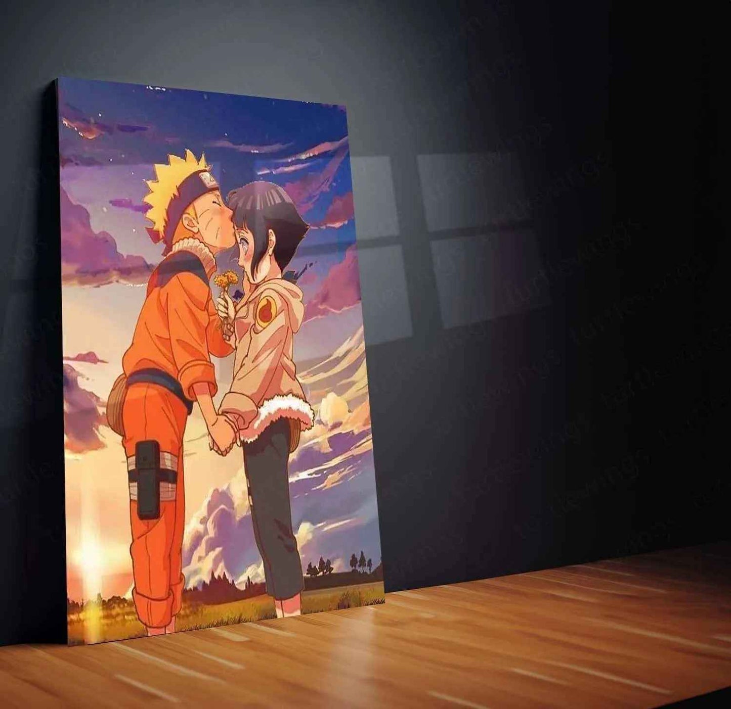 Naruto x Hinata Metal Poster – Eternal Love Anime Wall Art - TURTLEWINGS