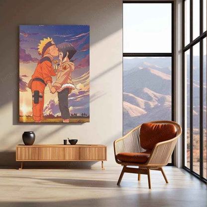Naruto x Hinata Metal Poster – Eternal Love Anime Wall Art - TURTLEWINGS