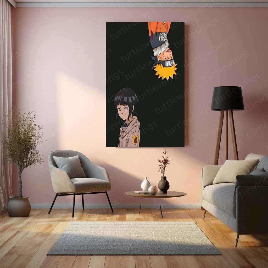 Naruto x Hinata Metal Poster – Eternal Love Anime Wall Art - TURTLEWINGS