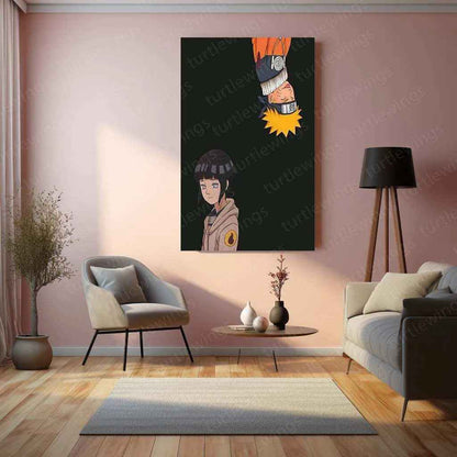 Naruto x Hinata Metal Poster – Eternal Love Anime Wall Art - TURTLEWINGS
