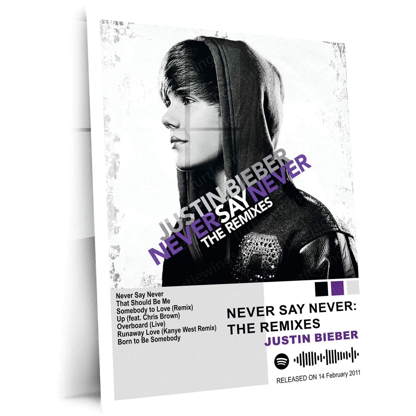 Justin Bieber – Complete Album Collection | Set of 11 | Set of 8 | Set of 4 | Premium Metal Poster Set