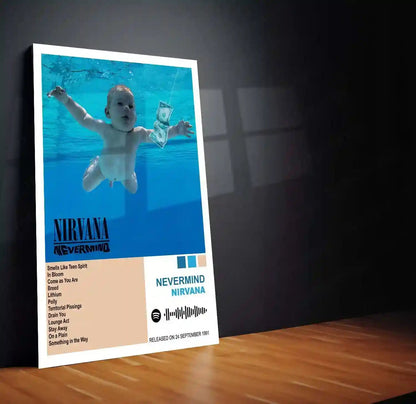 Nirvana Complete Collection | Set of 11 | Set of 4 | Set of 8| Album Posters Metal Frames Grunge Legacy. Iconic Albums. Timeless Wall Statement. - TURTLEWINGS