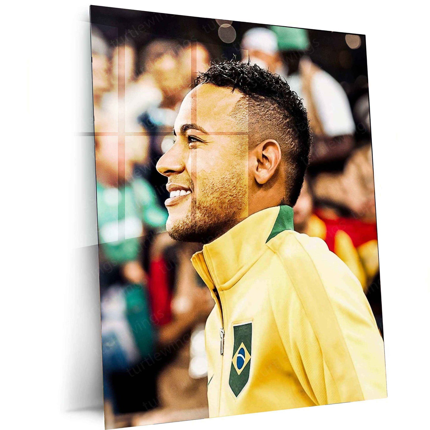 Neymar Jr. Metal Poster – Football Icon Wall Art - TURTLEWINGS