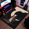 Nezuko Kamado Demon Slayer Area Flat Rug | Moonlit Anime Area Flat Rug | Premium Anime Bedroom & Gaming Room Floor Decor