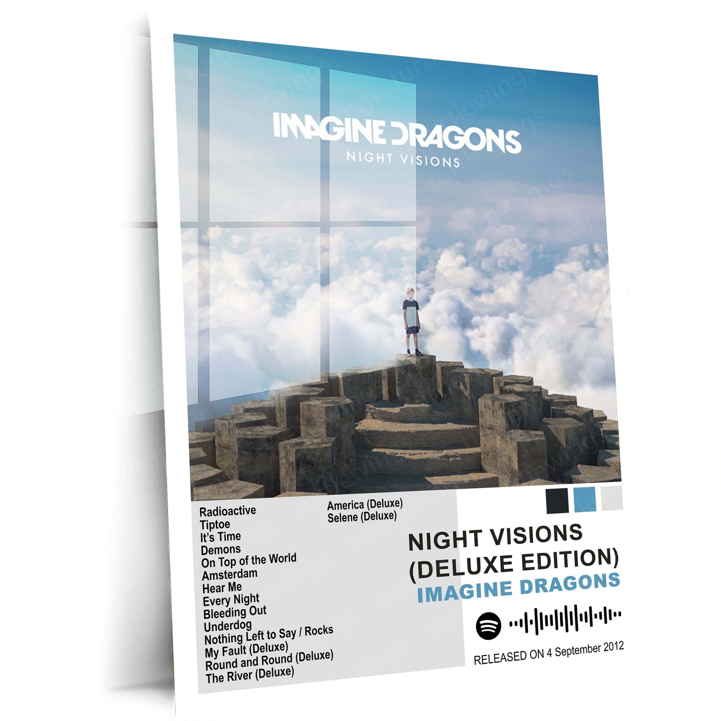 Imagine Dragons – Complete Album Collection | Set of 10 | Set of 8 | Set of 4 | Premium Metal Poster Set