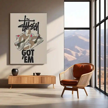 Abstract Metal Poster | Nike Sneaker Art Metal Poster – Bold & Stylish Decor 02 - TURTLEWINGS