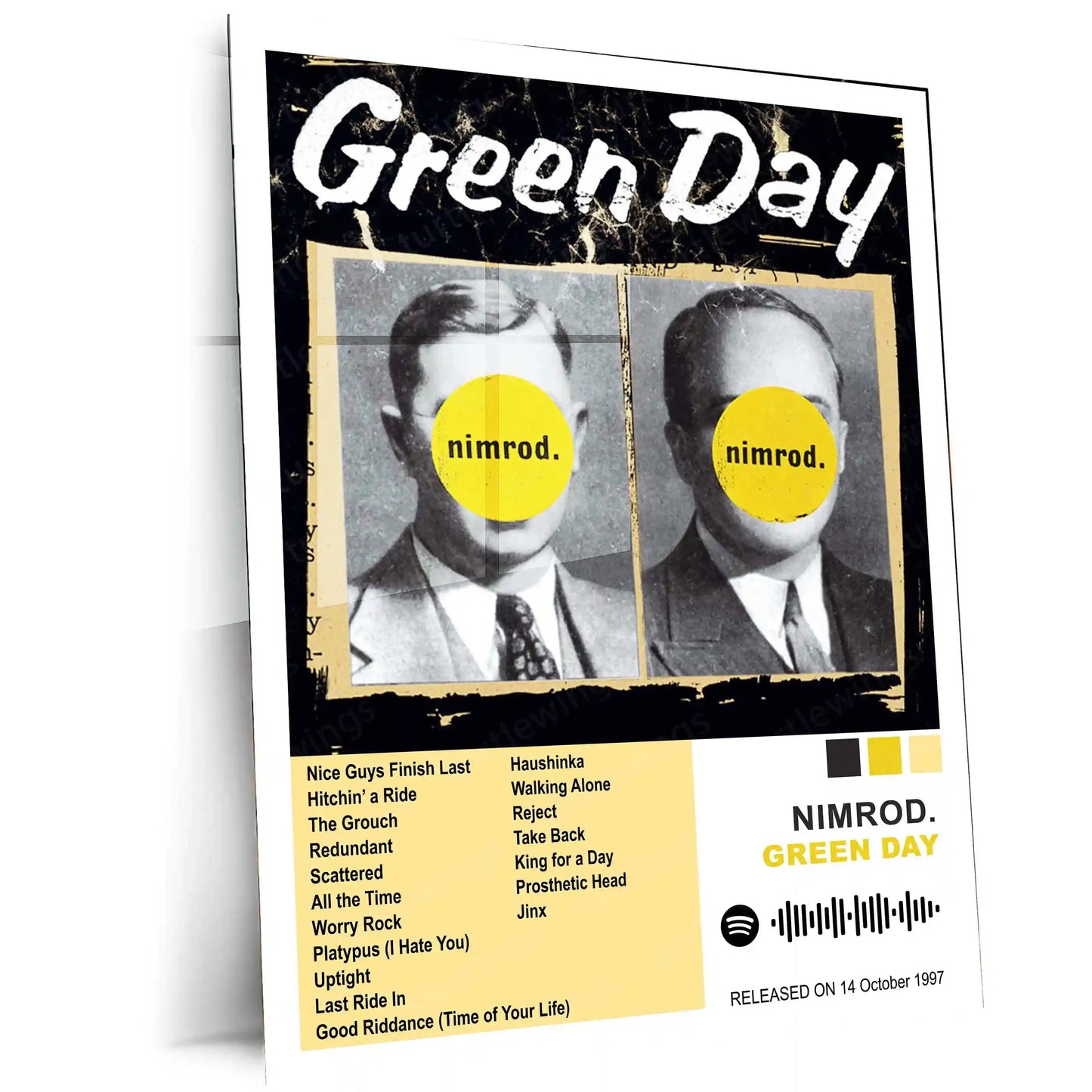 Green Day – Complete Album Collection | Set of 11 | Set of 8 | Set of 4 | Premium Metal Poster - TURTLEWINGS