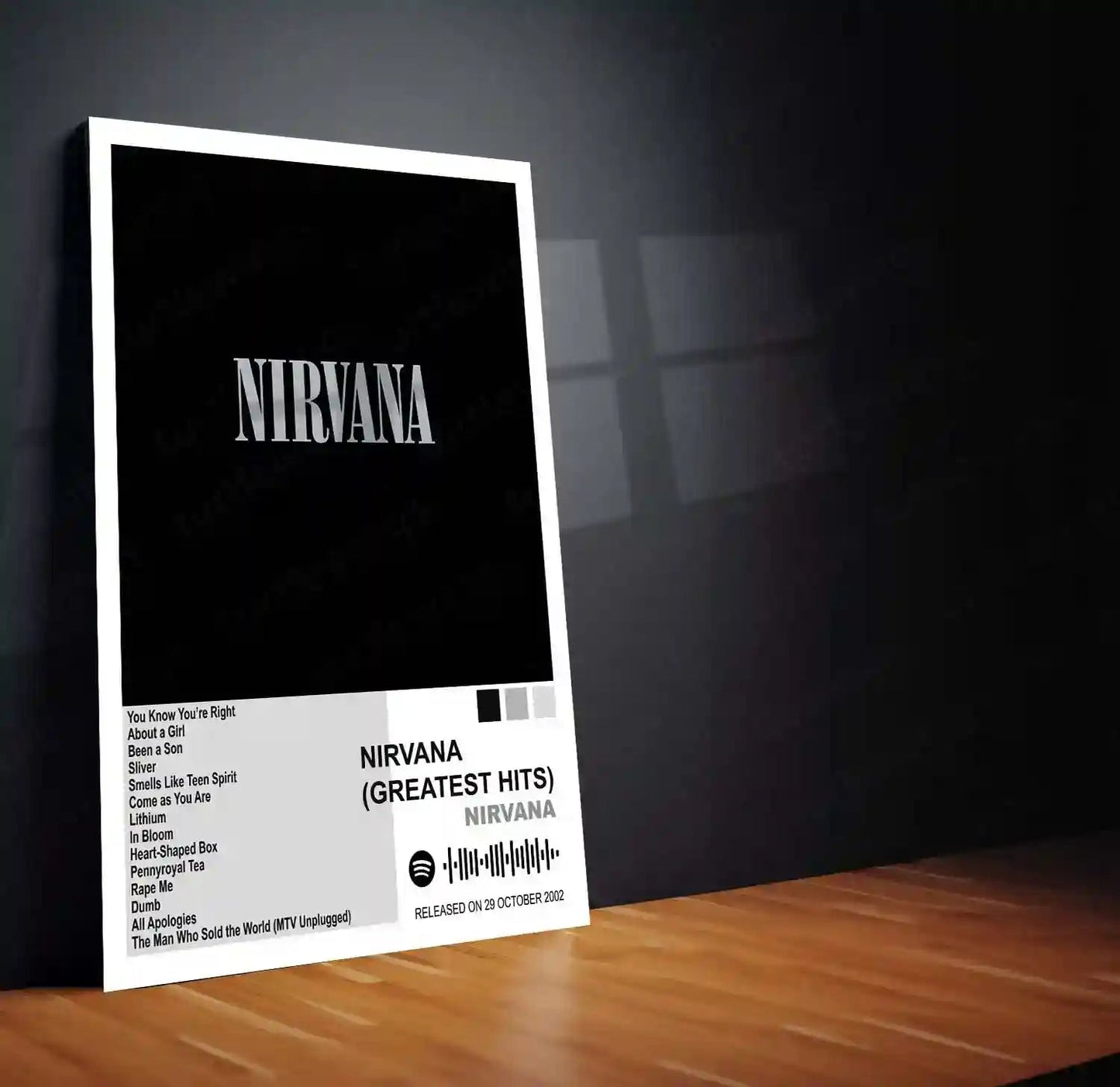 Nirvana Complete Collection | Set of 11 | Set of 4 | Set of 8| Album Posters Metal Frames Grunge Legacy. Iconic Albums. Timeless Wall Statement. - TURTLEWINGS
