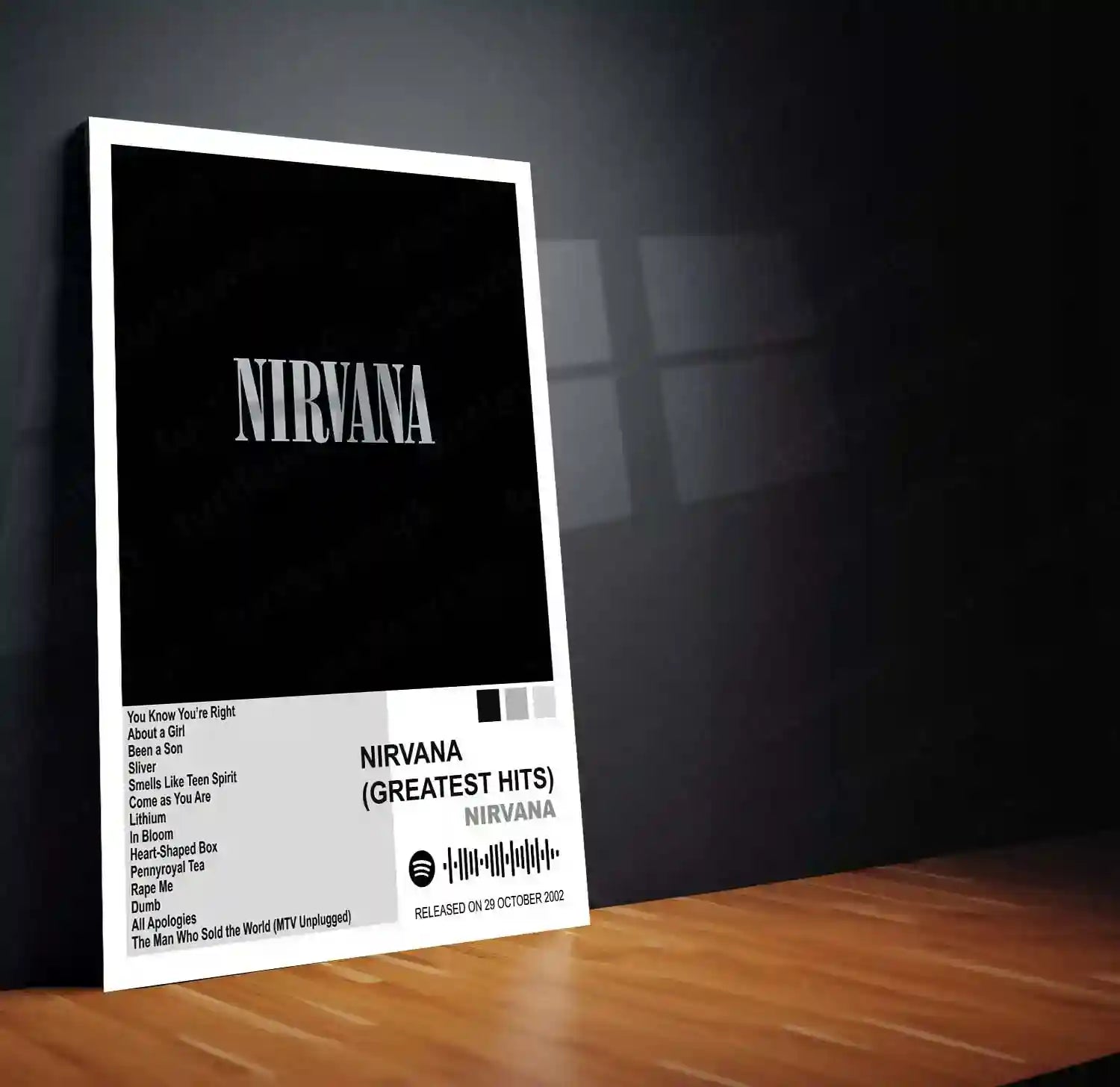 Nirvana Complete Collection | Set of 11 | Set of 4 | Set of 8| Album Posters Metal Frames Grunge Legacy. Iconic Albums. Timeless Wall Statement. - TURTLEWINGS