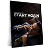 Quote Metal Poster | Leonardo DiCaprio – Start Again (Next Year) Metal Frame Dark Hustle Humor, Ruthless Motivation & Elite Discipline Quote Wall Art | Iconic Movie Scene Metal Poster