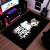 Nope Not Today Tom Cartoon Area Flat Rug | Funny Lazy Cat Cartoon Area Flat Rug | Premium Bedroom & Gaming Room Floor Decor