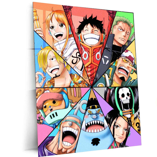 One Piece Metal Poster – Iconic Anime Wall Art | Luffy & Straw Hat Pirates Decor - TURTLEWINGS