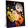 Anime Metal Poster | Obito Uchiha – Mask of Shadows Artwork | Naruto Shippuden Metal Frame Poster