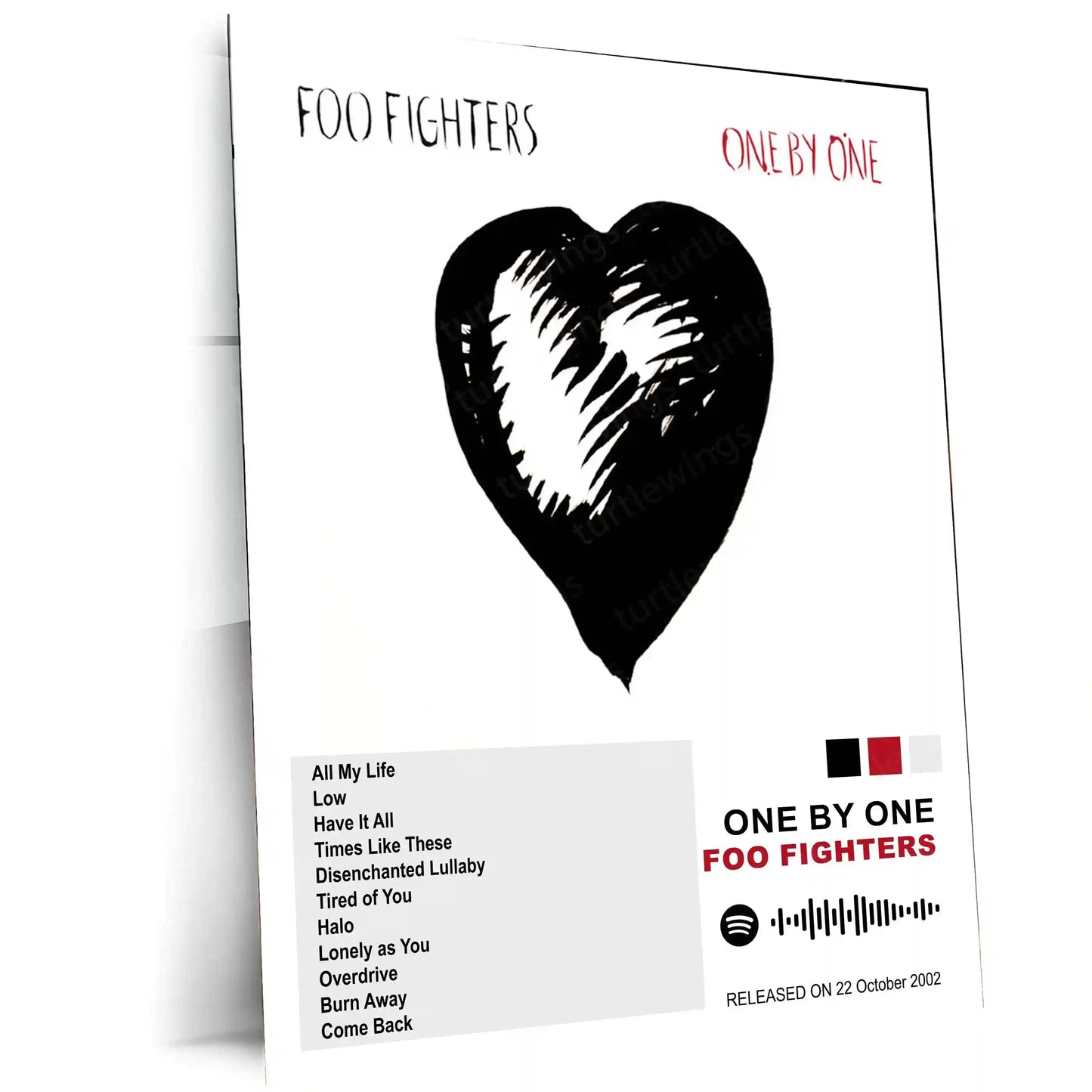 Foo Fighters – Complete Album Collection | Set of 11 | Set of 8 | Set of 4 | Premium Metal Poster - TURTLEWINGS