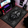 BMW S1000RR Ornate Area Flat Rug | Luxury Superbike Persian Style Flat Rug for Living Room, Gaming Room & Motorcycle Decor