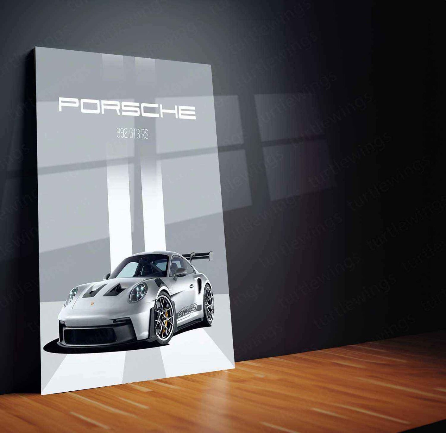 Porsche Metal Poster – Luxury Sports Car Wall Art | Automotive Enthusiast Decor - TURTLEWINGS