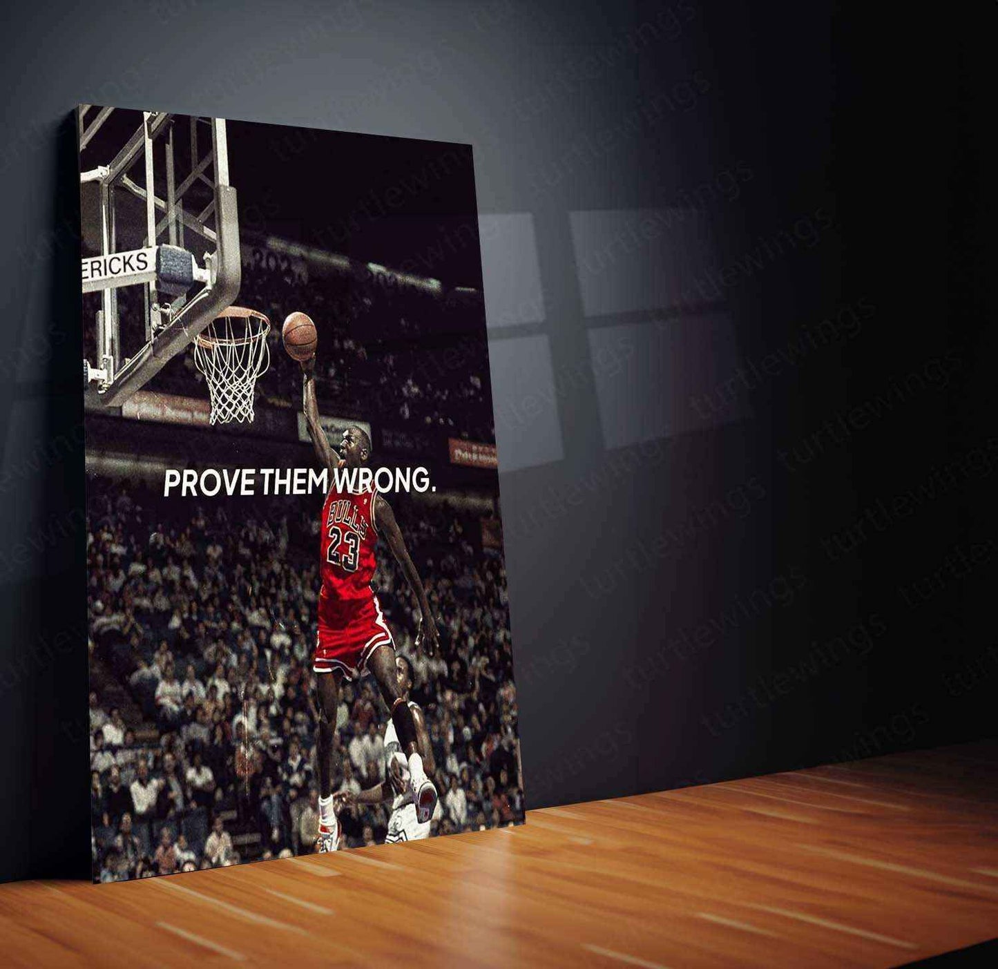 Prove Them Wrong" Metal Poster – Motivational Quote Wall Art | Success & Hustle Mindset Decor - TURTLEWINGS