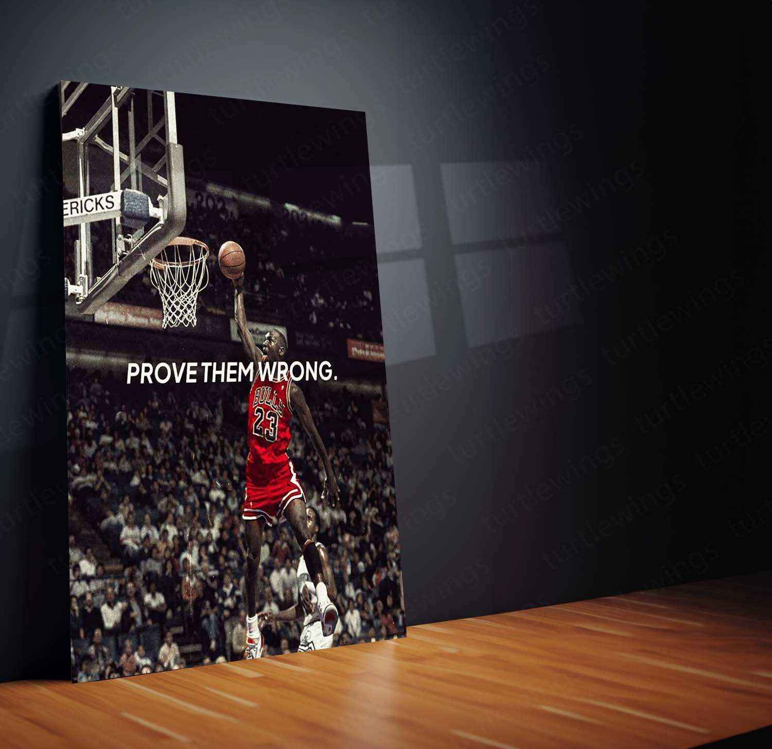 Prove Them Wrong" Metal Poster – Motivational Quote Wall Art | Success & Hustle Mindset Decor - TURTLEWINGS