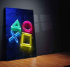 PlayStation Symbol Metal Poster | PS Logo Wall Art | Gamer Room Decor