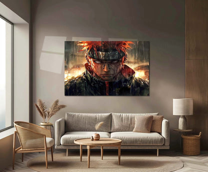 Anime Metal Poster | Naruto Kurama Mode Metal Poster | Powerful Anime Wall Art | Metal Poster 01