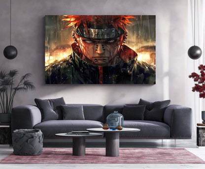 Anime Metal Poster | Naruto Kurama Mode Metal Poster | Powerful Anime Wall Art | Metal Poster 01