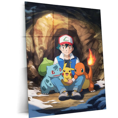 Anime Metal Poster | Pikachu Metal Poster – Electric Pokémon Wall Art - TURTLEWINGS