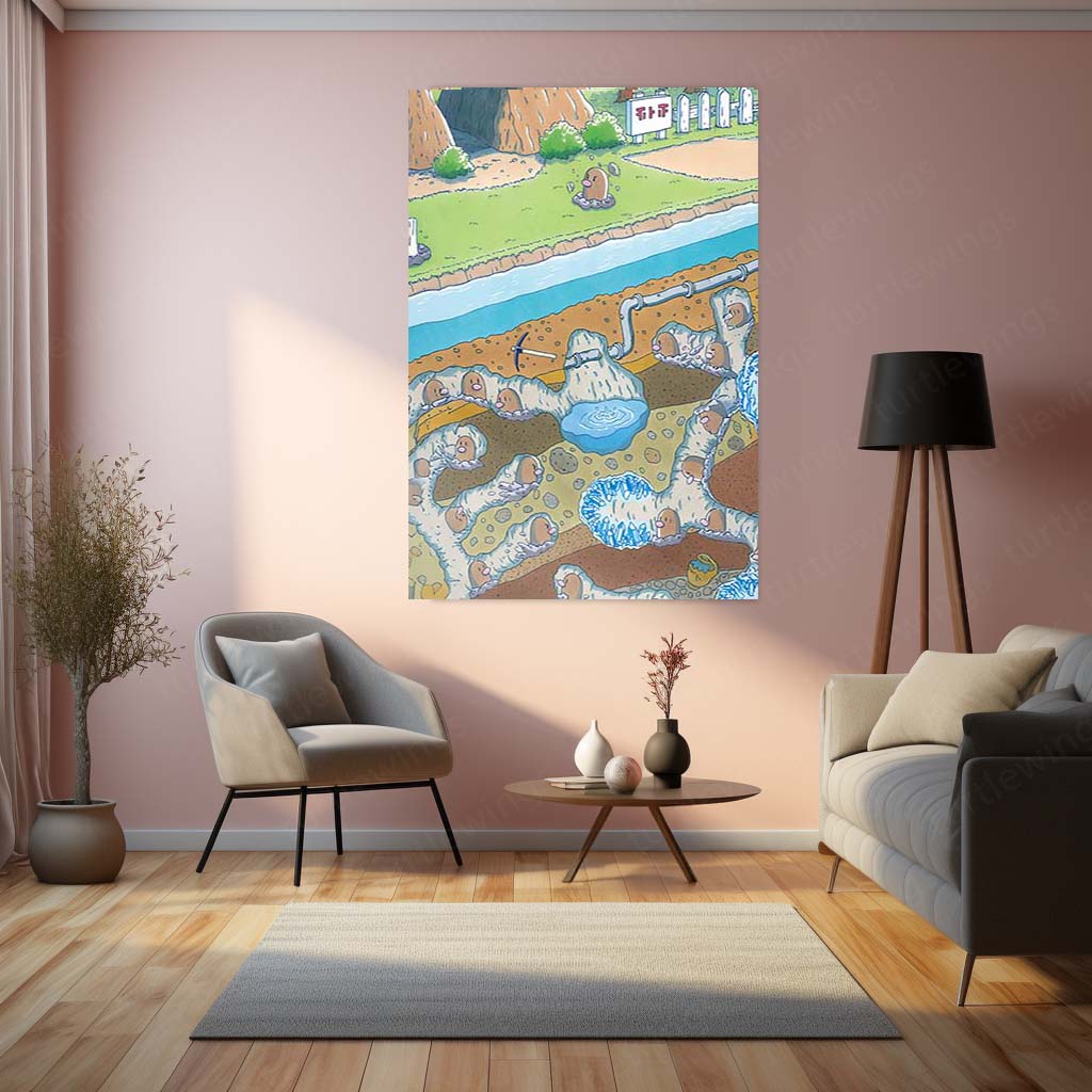 Anime Metal Poster | Pokemon Metal Frame | Cute & Fun Anime Wall Art | Premium Metal Poster